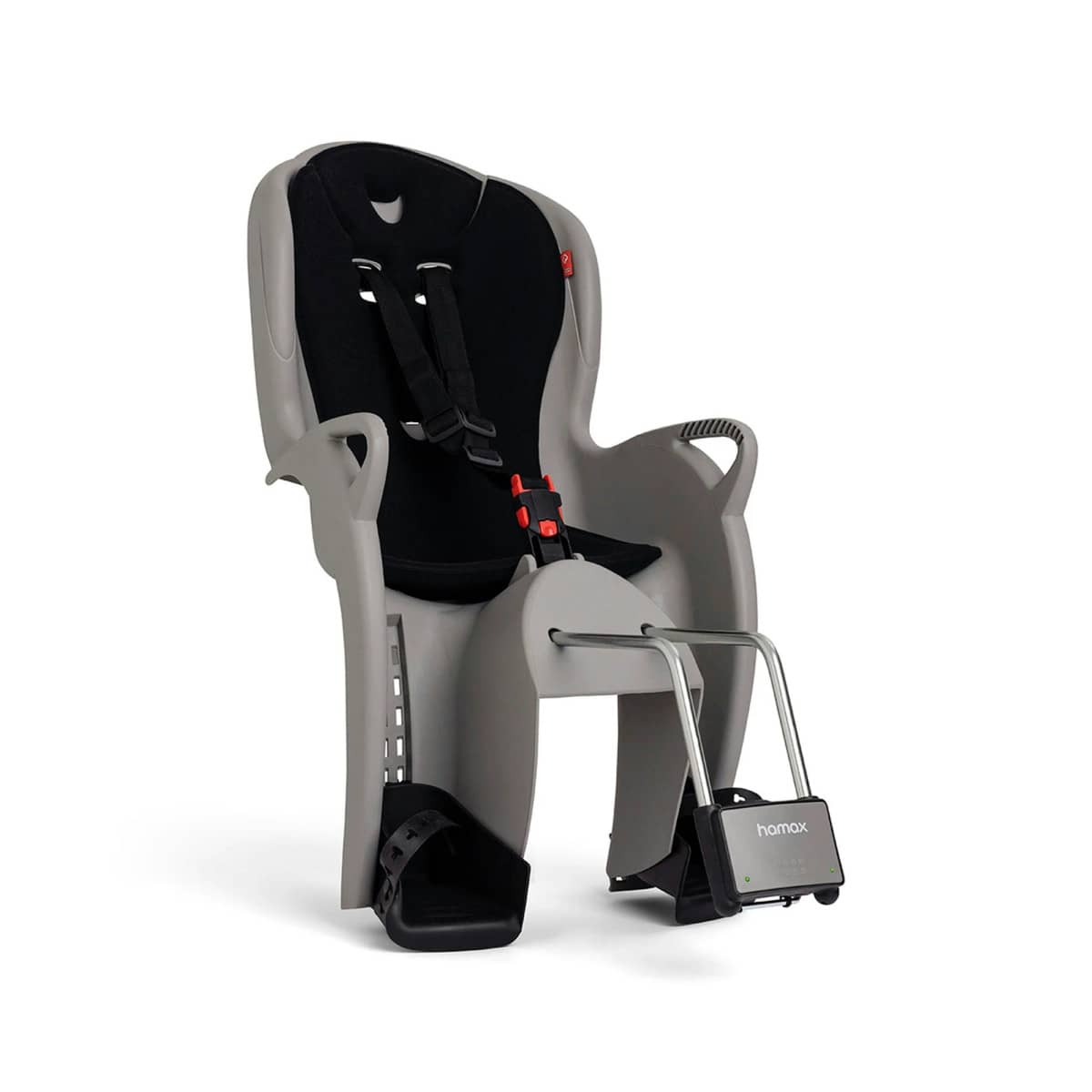 Baby seat fitted to a Burnside Bikes hire bike
